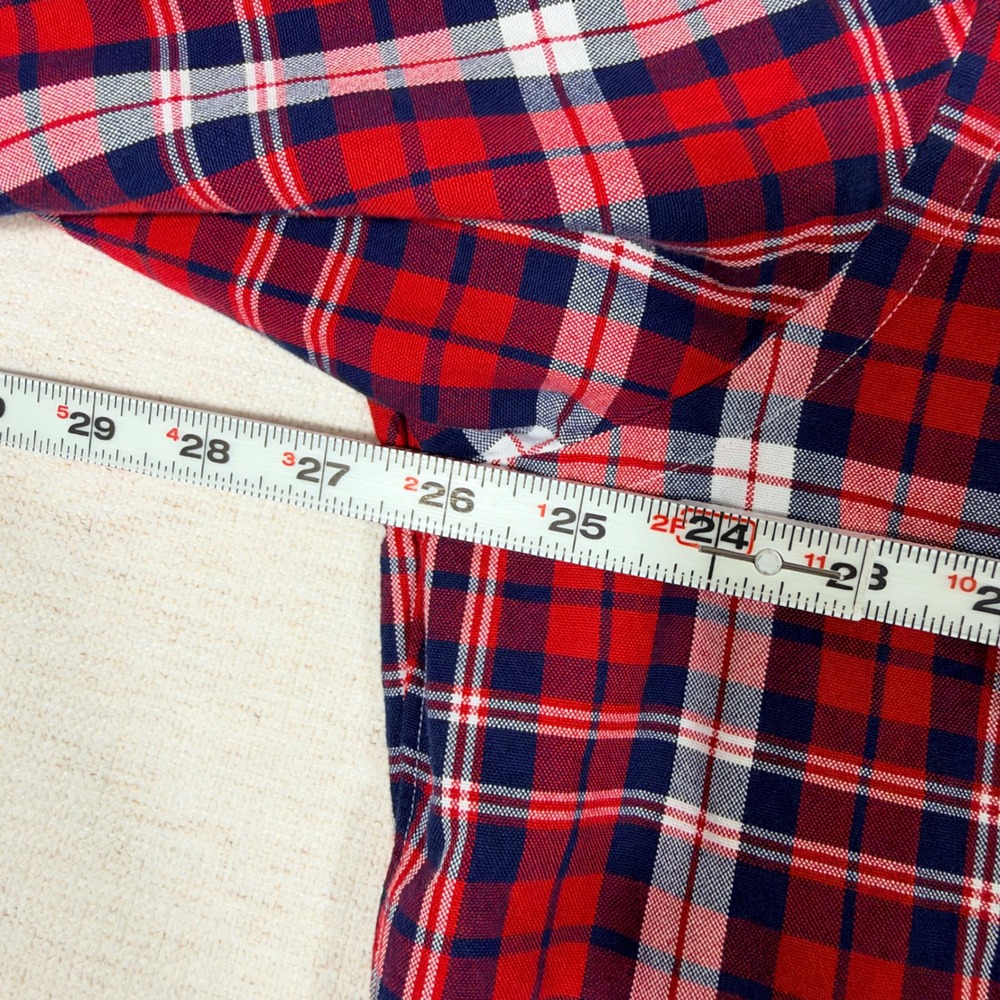 Polo Ralph Lauren Button Down Mens XXL Red Plaid Classic Fit Long Sleeve Shirt - Picture 8 of 10